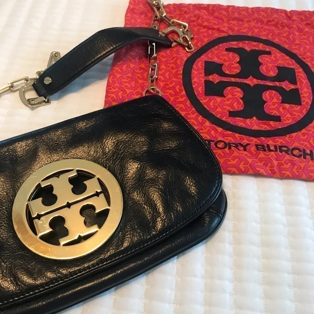 ❤️ First Owner Tory Burch Reva Black Bag